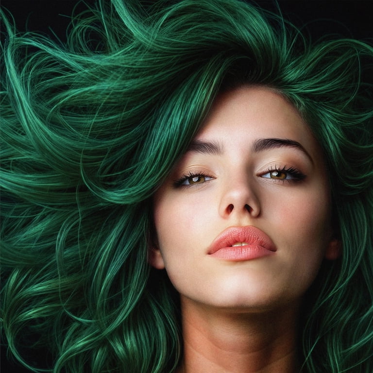 Splat Midnight Jade Hair Color Semi-Permanent Vivid Dark Green No