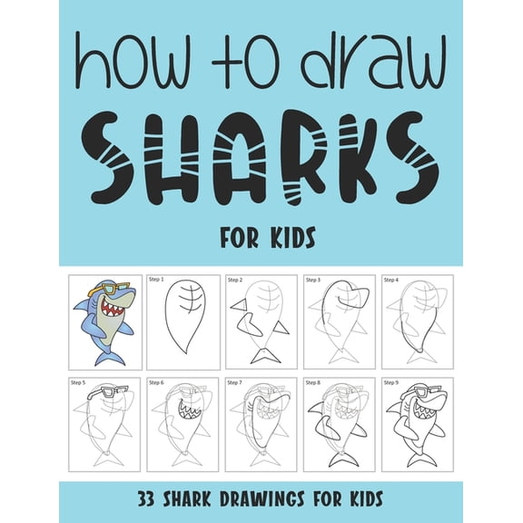 How to Draw Sharks for Kids, (Paperback)