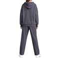 thumbnail image 4 of Womens 2 Piece Outfits Lounge Hoodie Oversized Sweatshirt Jogger Sweatpants Y2K Tracksuit Sweatsuit Set Fall Clothes Gray L, 4 of 6