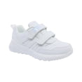 thumbnail image 1 of Tenis Audaz para niño en sintético blanco Eighteen con doble de tira de contacto, 1 of 5