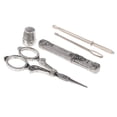 thumbnail image 1 of Kit de vintage europeo de 5 piezas con enhebrador de estuches de agujas de dedal de tijera, 1 of 9