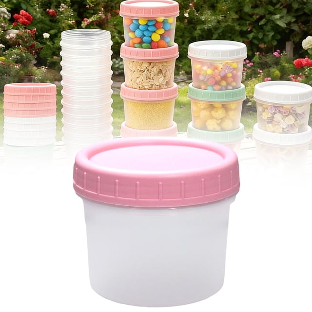 Food Storage Container 4Pc Plastic Containers with Lids Storage Containers Reusable Dishwasher Freezer Airtight Microwave & Dishwasher Takeout Jar Valentín Gifts for Men Valentín Day Gifts