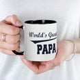 thumbnail image 5 of CafePress - World's Greatest Papa Mug - 11 oz Ceramic Mug - Novelty Coffee Tea Cup, 5 of 6