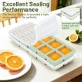 thumbnail image 4 of 2-Pack Ice Cube Trays, 10 Cubes 2 Tbsp. Silicone Freezer Molds with Lids, Reusable Ice Trays for Freezer, Kitchen, RV,  Coffee,BPA Free, Dishwasher Safety 10*2 square-Matcha Green, 4 of 6