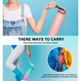 thumbnail image 7 of 32oz Leakproof Motivational Sports Water Bottle with Straw & Time Marker, Flip Top Durable BPA Free Tritan Non-Toxic Frosted Bottle Perfect for Office, School, Gym and Workout, 7 of 7