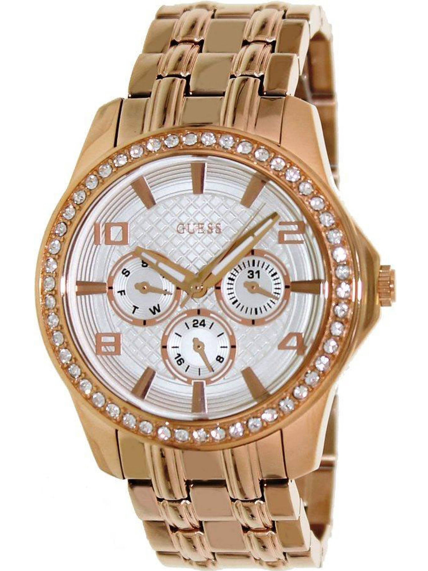 GUESS GUESS Women's Rose GoldTone Polished Glamour Watch U0147L3