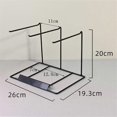 thumbnail image 5 of Simple Earring Stand, Hanging Necklace Case Metal Necklace Storage Frame Jewelry Display Rack White, 5 of 5