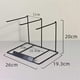 thumbnail image 5 of Simple Earring Stand, Hanging Necklace Case Metal Necklace Storage Frame Jewelry Display Rack Black, 5 of 5