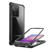 i-Blason Ares Case for Samsung Galaxy S20 Ultra 5G (2020 Release), Dual Layer Rugged Clear Bumper Case Without Built-in Screen Protector (Black)