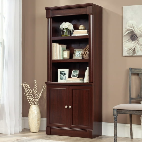 Sauder Palladia Library with Doors, Multiple Finishes