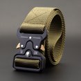 thumbnail image 1 of Cinturón táctico militar para hombres, correa de nailon, hebilla de liberación rápida, resistente para regalo del Día del Padre, verde militar, 49,2" Sailing  Electrónica, 1 of 4