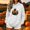 White, variant on Molidfa Womens Spooky Ghost Hoodie Pumpkin Halloween Graphic Oversized Pullover Top