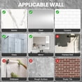 thumbnail image 2 of EHORIA 3-in-1 Quadrate Dispensers for The Shower,Shower soap Dispenser,Conditioner Dispenser, Shampoo Dispenser,No Drilled Wall Mounted Distributor,Hotel,Bathroom,Home (Triple, Colorless) C95, 2 of 3