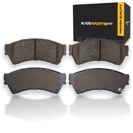 KarParts360 For Ford Fusion 2006-2012 Brake Pads | Ceramic | Mechanical Pad Wear Sensor | 58.9 Millimeters / 2.32 Inches Outer Height