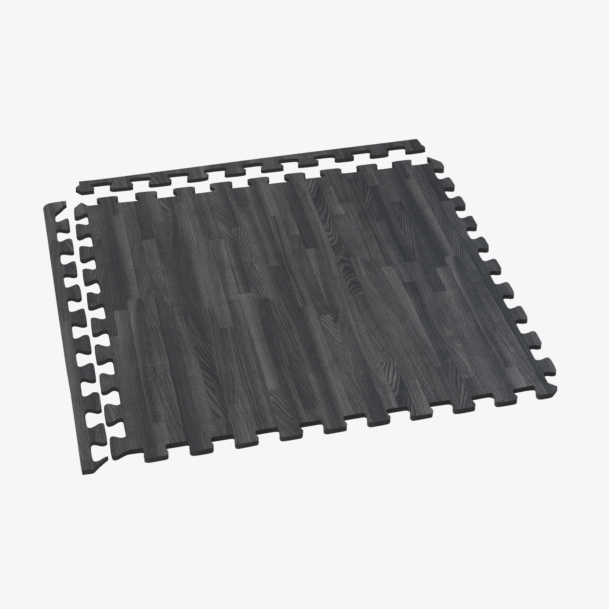 Forest Floor 3/8 Inch Thick Printed Foam Tiles, Premium Wood Grain Interlocking Foam Floor Mats, Anti-Fatigue Flooring – Stylish Flooring Solution
