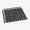 thumbnail image 4 of Forest Floor 5/8 Inch Thick Printed Foam Tiles, Premium Wood Grain Interlocking Foam Floor Mats, Anti-Fatigue Flooring, Slate, 100 Sq Ft, 4 of 10