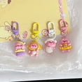 thumbnail image 4 of Lindo Anime dibujos animados figura de Metal llavero Loopy pareja Bagpack colgante llavero hombres mujeres coche llavero accesorios regalo de cumpleaños, 4 of 5