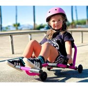 EzyRoller: Mini - Pink - Ride-On Scooter, Cambering Motion, Pedal Free Cart, Hand Brakes, Extendable Frame, 45lb Capacity, Toddler & Kids Ages 2+