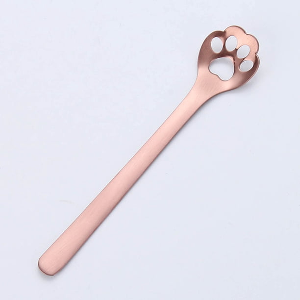 onlyliua para Interior/Exterior Bonita Cuchara de Café de Acero Inoxidable 304, Cuchara para Revólver, Cuchara para Té, Taza, Cuchara con Forma de Perro, Taza Ahuecada