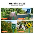 thumbnail image 5 of KFFKFF 6FT U-Channel Sign Post, 4Pack, Durable Green Steel, Ideal for Gardens, Courtyards, Farms, or Crossroads, 5 of 9