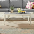 thumbnail image 5 of Modway Riverside Aluminum Outdoor Patio Coffee Table in White, 5 of 5