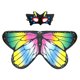 thumbnail image 1 of 1 set Halloween mariposa capa niños seda bufanda cosplay mascarilla foto prop, 1 of 5