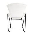 thumbnail image 3 of Butler Specialty Felix Iron & Leather Accent Chair in White, 3 of 6
