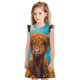 thumbnail image 1 of Fotbe Cute Cow Sunflowers Art Vestido de Dormir para Niñas de 3 a 10 Años, Mangas Cortas, Estilo Princesa, Pijama Camisón con Mangas Voladas-XX-Large, 1 of 6
