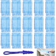 thumbnail image 1 of Disposable Duster Kit 30-Pack with Short Handle - Dust Lock Technology Cleaning Brush, Blue/White Refills for Home, Furniture, Ceiling Fans & Car Interior, 1 of 7