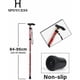 thumbnail image 2 of Bastones plegables. Bastón para caminar ajustable de aluminio con estampado de flores, peso ligero, portátil, para viajes, senderismo, mango ergonómico antideslizante, Alpenstock para, 2 of 5