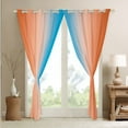 thumbnail image 4 of Erosebridal Blue and Orange Curtains for Bedroom,Rainbow Ombre Blackout Curtains Aesthetic Living Room Decor,Gradient Colorful Curtains & Drapes Abstract Window Curtain 2 Panels 52"Wx84"L, 4 of 6