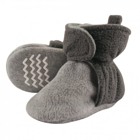 

Hudson Baby Baby and Toddler Cozy Fleece Booties Charcoal Heather Gray 18-24 Months