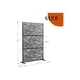 thumbnail image 5 of 72-pulgada h x 47-pulgada w metal privacy screen-freestanding decorative fence para patio lawn garden deck y balcony-outdoor divider con stand, 5 of 7