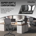 thumbnail image 2 of Abeeha Black Office Chair with Molded Foam Seat, Mesh Backrest, Fixed Armrests, Nylon Base – Rotating Support Chair, 2 of 7
