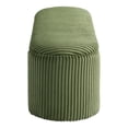 thumbnail image 5 of Furniture of America Ouria Chenille Fabric Modern Entryway Storage Bench, Green, 5 of 7