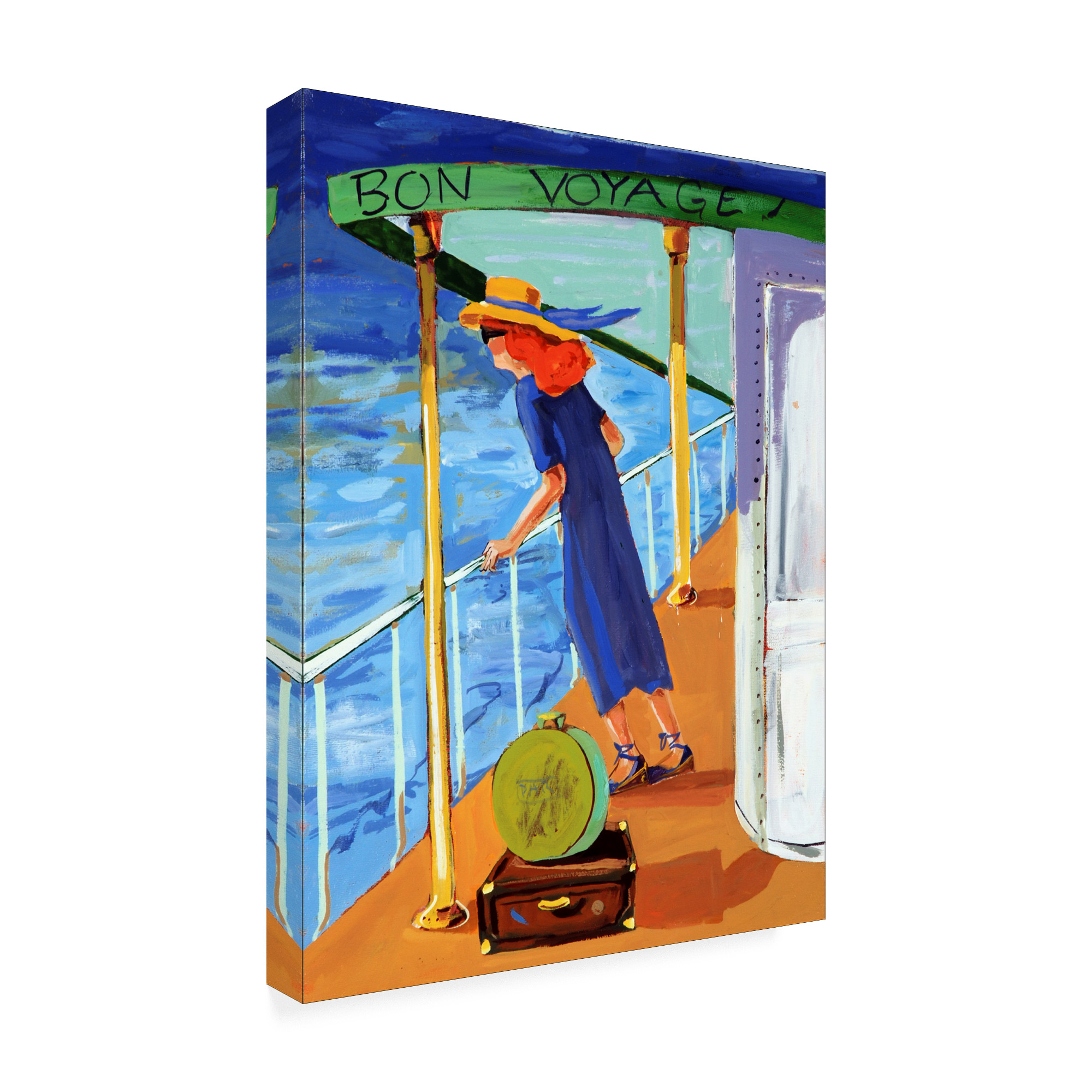 Trademark Fine Art 'Bon Voyage Woman' Canvas Art by Patricia A. Reed