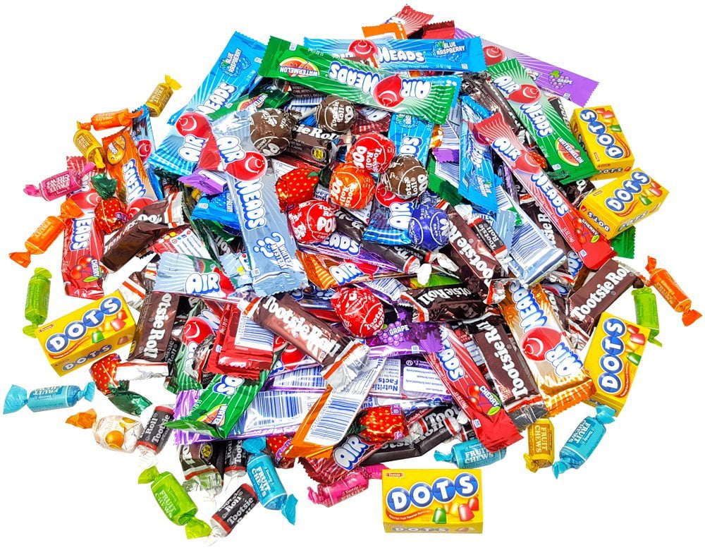 Bulk Airheads Chewy Fruit Candy & Tootsie Candy Value Bag Variety Pack 9lbs (300+pieces