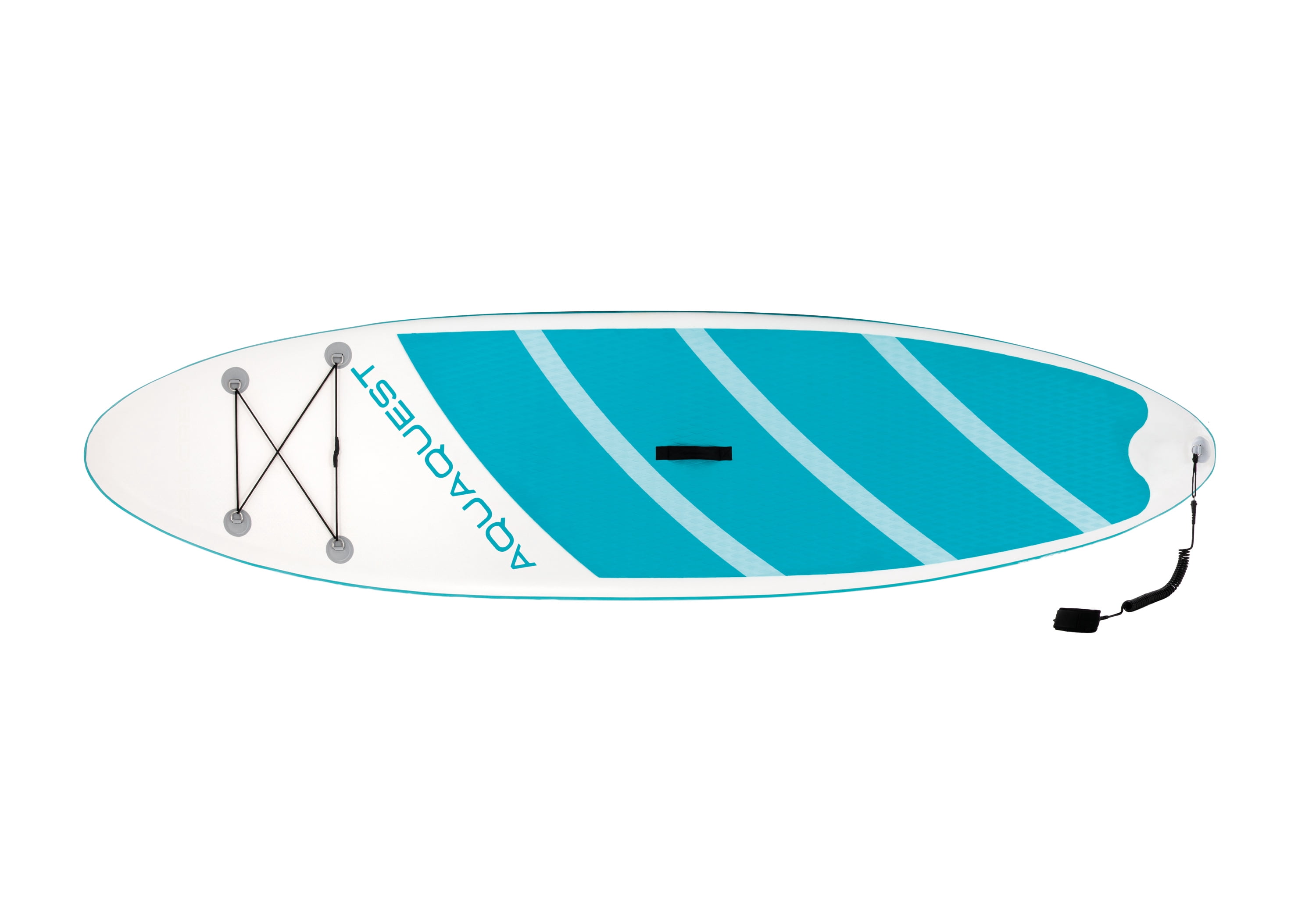 INTEX 10ft 6in AquaQuest 320 Inflatable Heavy Duty Stand Up Paddle Board with Paddle and Pump