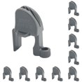 thumbnail image 2 of Riwesomey Clips para guardabarros de barco, tacos de riel ajustables impermeables de nailon, prácticos soportes de suspensión de pontón de Gris 10piezas, 2 of 6