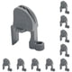 thumbnail image 3 of Kenally Clips para guardabarros de barcos, tacos de riel duraderos y fiables, soportes de suspensión de pontones de ajuste rápido Gris 10piezas, 3 of 6