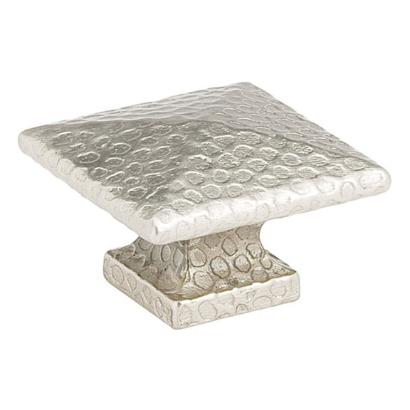 Emtek 86039 Square Dimpled 1-1/4" Square Cabinet Knob - Nickel