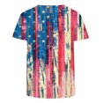thumbnail image 4 of Blusa Casual Elegante Para Mujer Tops de Moda Camiseta Con Cuello en V Blusa Estampada Camisas de Manga Corta Odeerbi ODB156351, 4 of 5