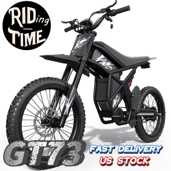 Riding'Times GT73 2400W Electric Bike Adults, 48V 36Ah Dual Battery, 37 MPH, 25" Street Tires, Hydraulic Brakes, Urban Commuter E-Bike with LED Display, UL2849