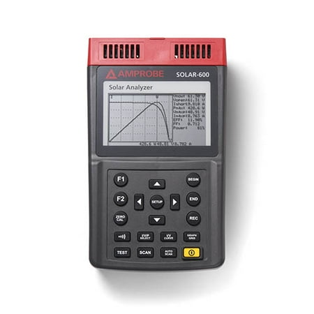 Amprobe SOLAR-600 Professional Solar Power Analyzer for Testing, Maintenance and Efficiency