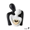 thumbnail image 5 of QHUDLV Romantic Couple Figurines Statue, Heart * Expression Sculpture, Love Sculpture Wedding Decoration for Home Living Room Bookshelf Coffee Table Table Decoration, 5 of 8