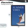 thumbnail image 4 of Stupell Industries Traditional Summer Vibes Vintage Yacht Black Floating Frame Canvas Art, 17 x 25, by Creative Studio, 4 of 8