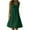 C-Olive Green, variant on Lovskoo Sundresses for Women 2024 Sleeveless Solid Beach Tank Mini Dress Casual Crew Neck Dress Summer Ruffle Swing Dresses Dark Blue 5XL