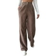 thumbnail image 3 of High Waist Cord Wide Leg Pants Straight Trousers Women Pants Big Size Corduroy Pants Female Stylish Trousers, 3 of 6