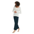 thumbnail image 4 of Kolipajam Women's Cotton Flannel Pajama Set Cozy Drawstring Waist Winter PJs for Women XXL, 4 of 5