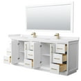 thumbnail image 2 of Wyndham Collection WCF414184DWHWCUNSM70 Strada 84" Free Standing Double Basin Vanity Set -, 2 of 7